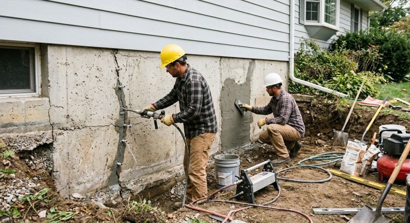 Basement Foundation Repair in Suffield, CT