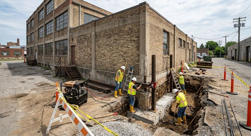 Building Foundation Repair in Ellington, CT