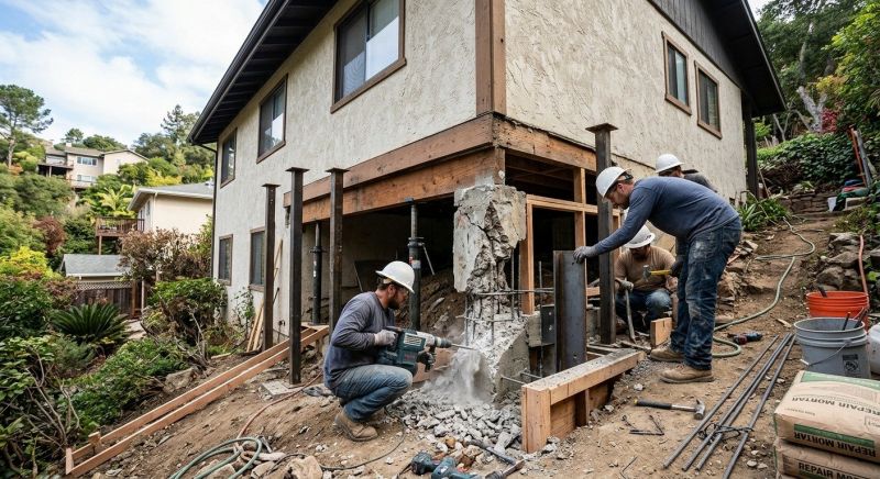Concrete Foundation Repair in East Hartland, CT