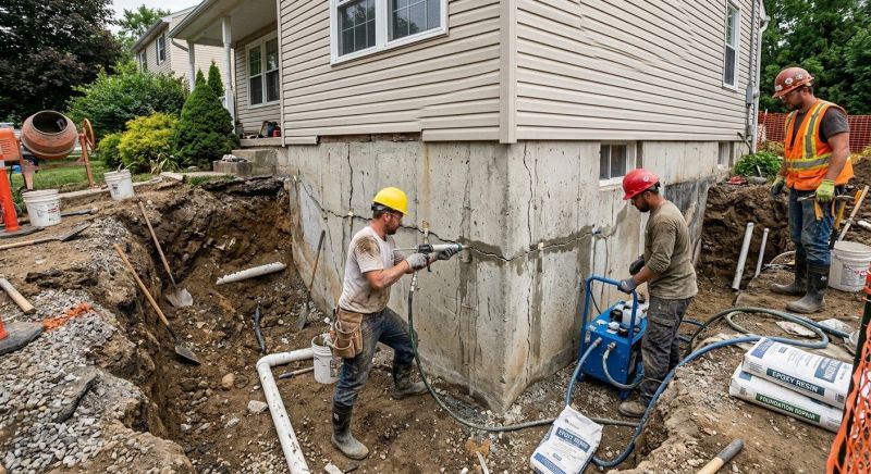 Concrete Foundation Repair in Longmeadow, MA