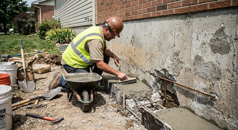 Concrete Foundation Repair in Wales, MA