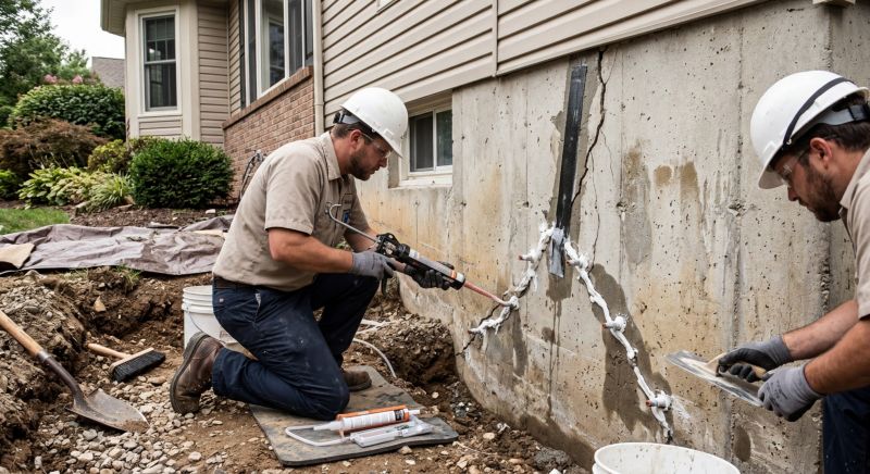 Cracked Foundation Repair in Bolton, CT