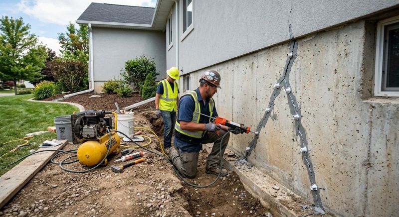 Foundation Crack Repair in Springfield, MA