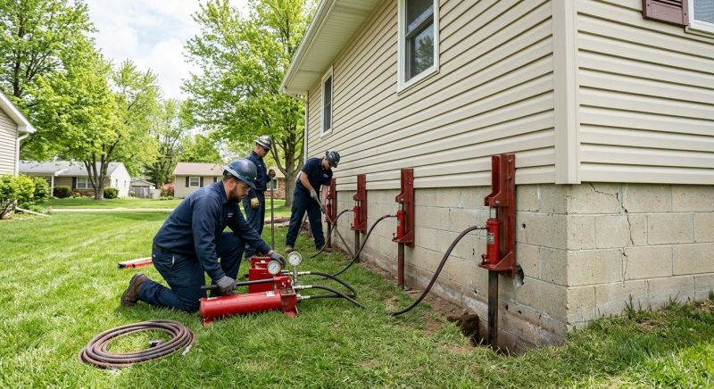 Foundation Jacking in Glastonbury, CT