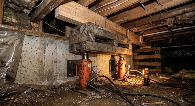 Foundation Jacking in Ludlow, MA