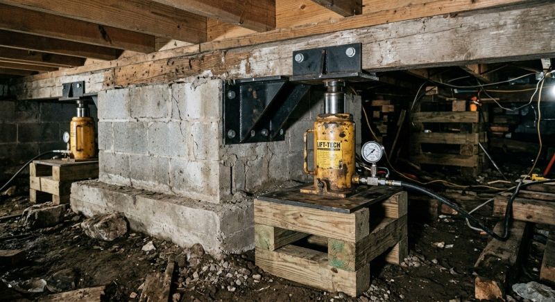 Foundation Jacking in Palmer, MA