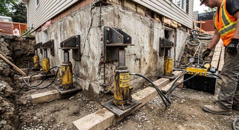 Foundation Jacking in Windsor, CT