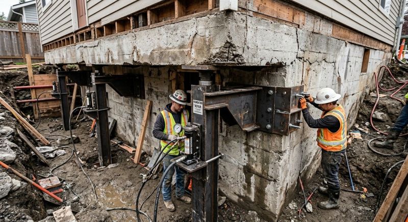 Foundation Lifting in Enfield, CT
