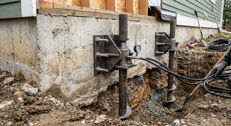 Foundation Pier Leveling in Enfield, CT