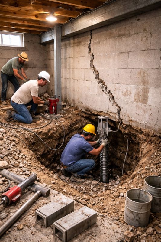 Foundation Structural Repair in Andover, CT