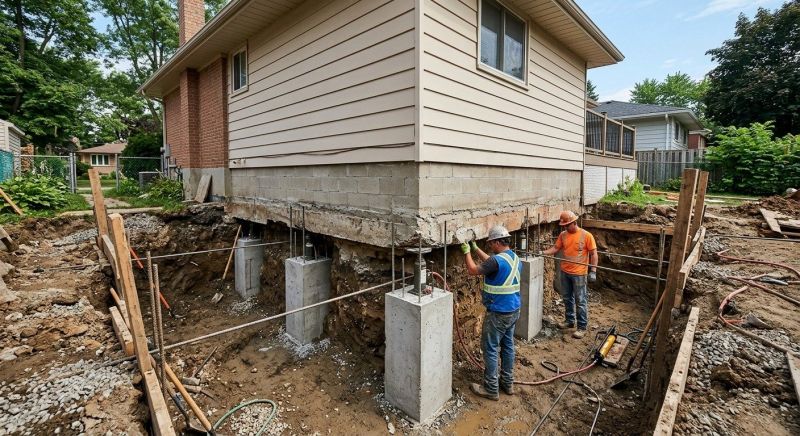 Foundation Underpinning in Enfield, CT