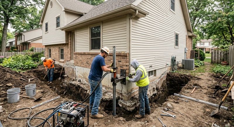 House Foundation Repair in East Hartford, CT
