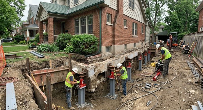 House Underpinning in Enfield, CT