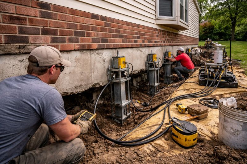 Settling Foundation Service in Windsor, CT