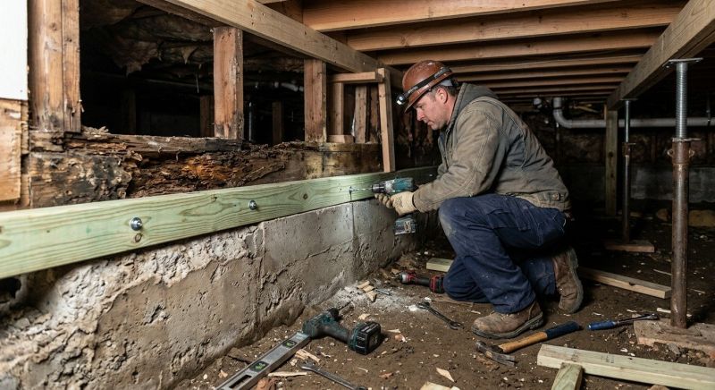 Sinking Foundation Repair in Bolton, CT