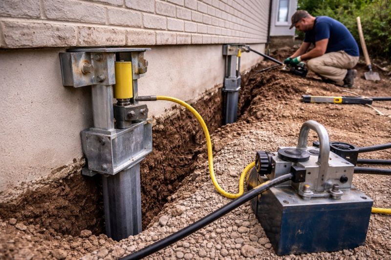 Sinking Foundation Repair in Windsor Locks, CT